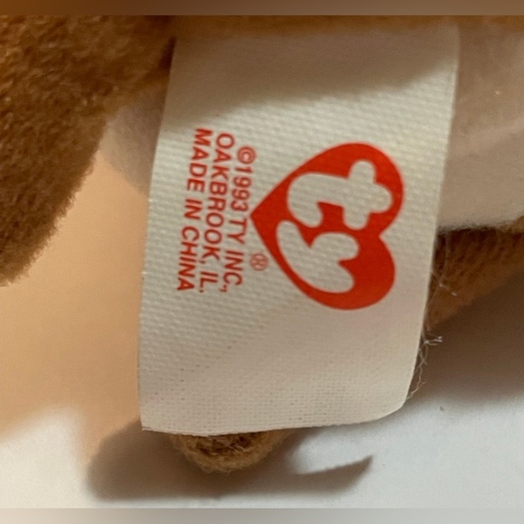Ty Beanie Babies Nuts The Squirrel PVC Pellets RARE Retired 1996 4th Gen - Picture 9 of 12